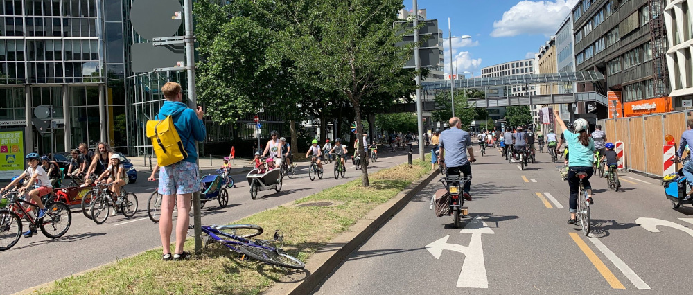 Impression der Kidical Mass im August 2020